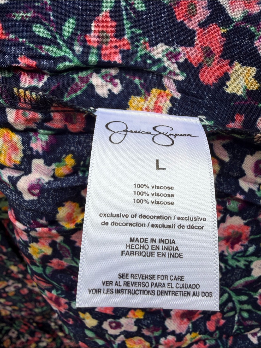 NWT Jessica Simpson Boho Floral Open-Front Kimono Cardigan - Picture 6 of 8